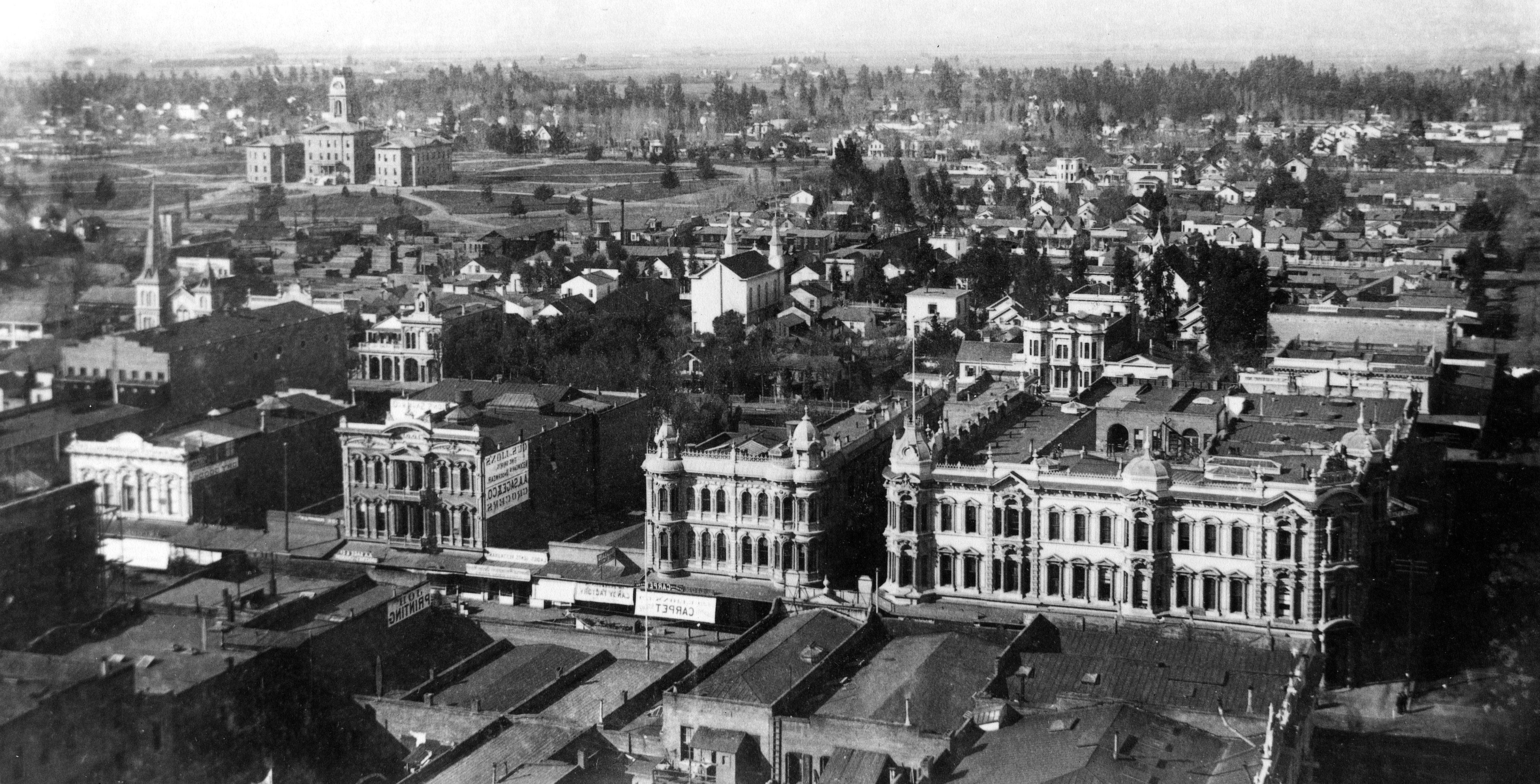 1892年圣何塞州立大学鸟瞰图.